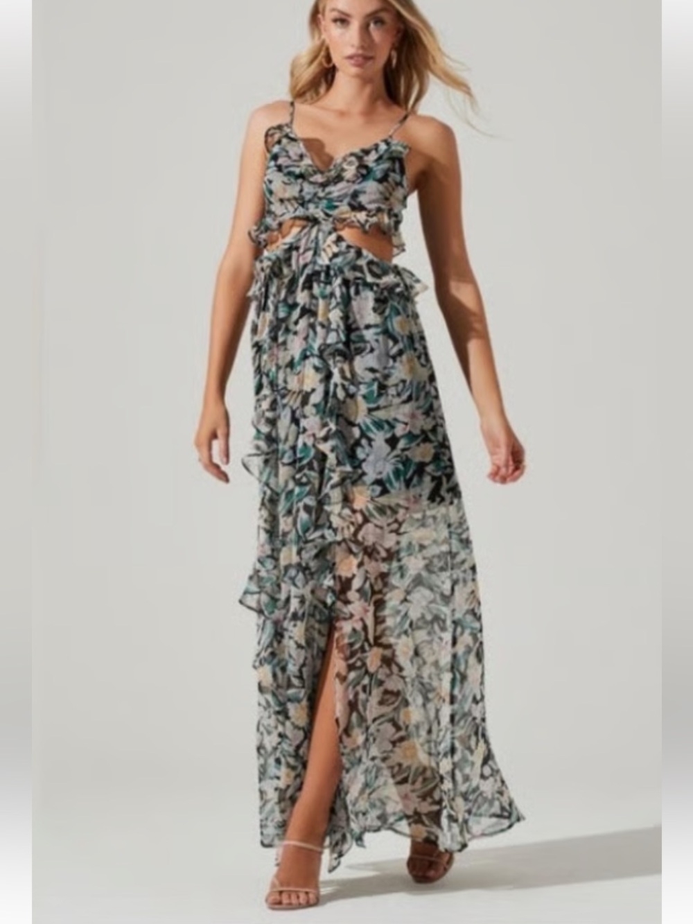 ASTR The Label Palace Cut out maxi dress  NWOT